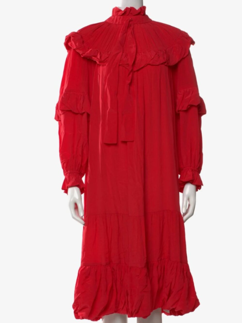 Ulla Johnson Silk Midi Dress (Red)